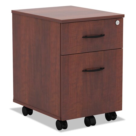 Alera Valencia Mobile Box/File Pedestal, 15.88w x 19.13d x 22.88h, Md Cherry ALEVABFMC